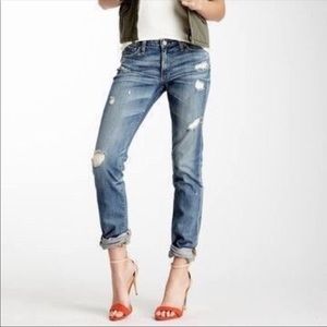 NWT AG Distressed Premiere Straight Jeans